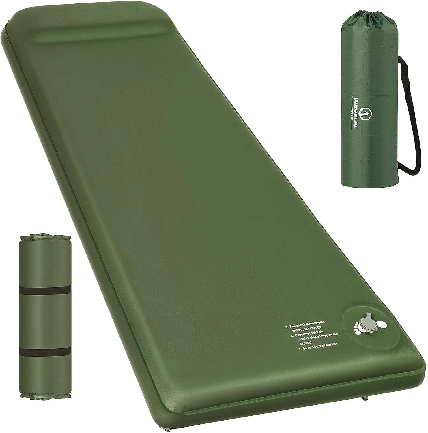 Memory Sleeping Pad, 3.1 Ultra-Thick Foam Sleeping Mats for Camping, 9.5 R-Value Insulated Camping Mattress Pad - Image 2