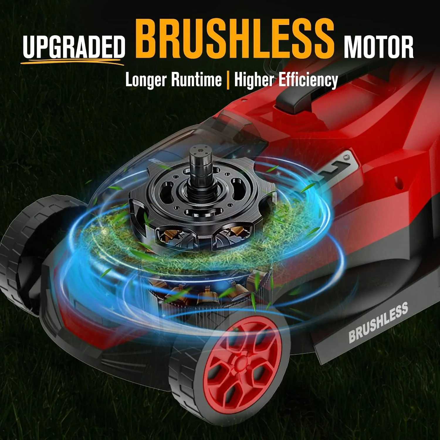 14 Cordless Lawn Mower Compatible with Milwaukee M18 Battery - For Lawn Care - Image 4