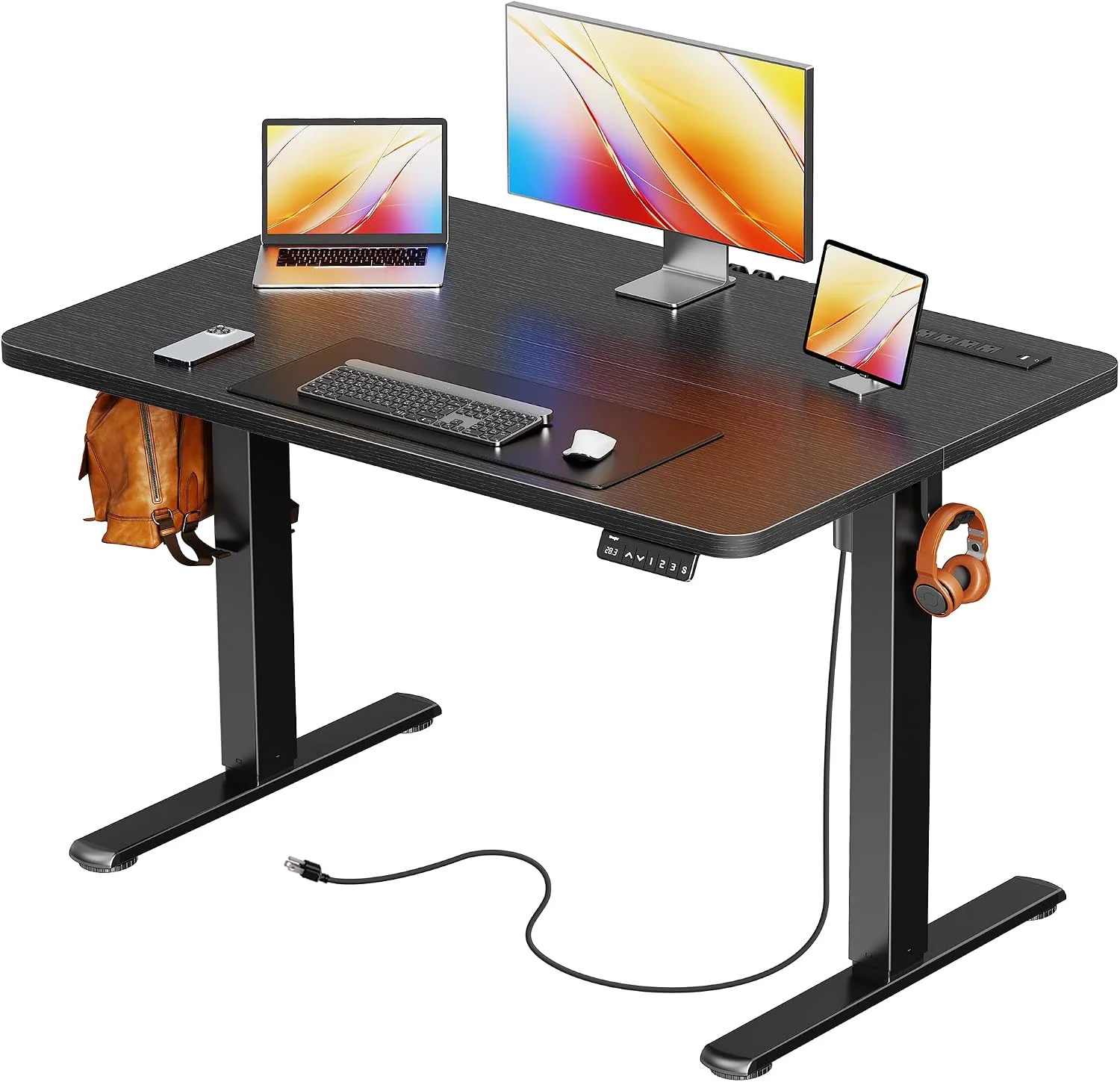 Electric Standing Desk with Power Outlets and USB-C Port, 47 X 24 Inch Height Adjustable Desk - Image 15