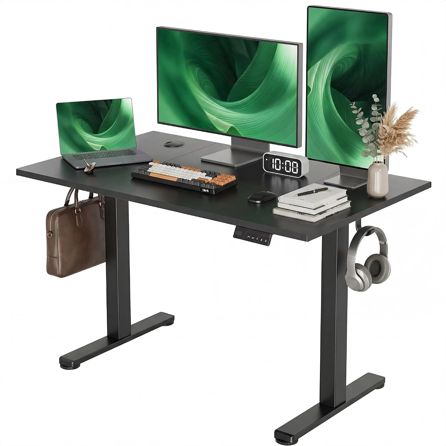 Electric Standing Desk, Adjustable Height Stand up Desk, 24x48 Inches Sit Stand Home Office Desk with Splice - Image 19