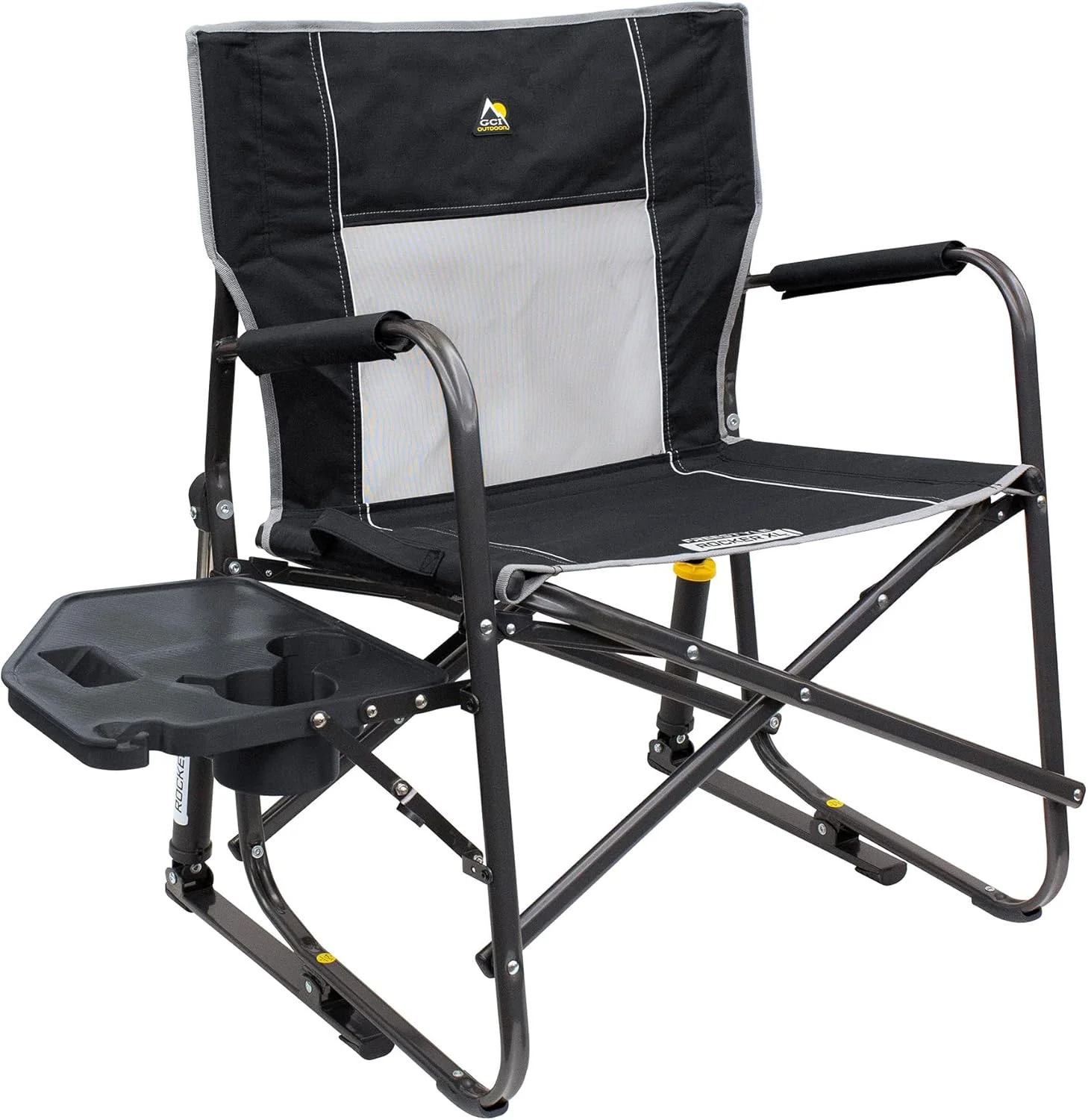 Outdoor Freestyle Rocker Camping Chair - Black - Image 3