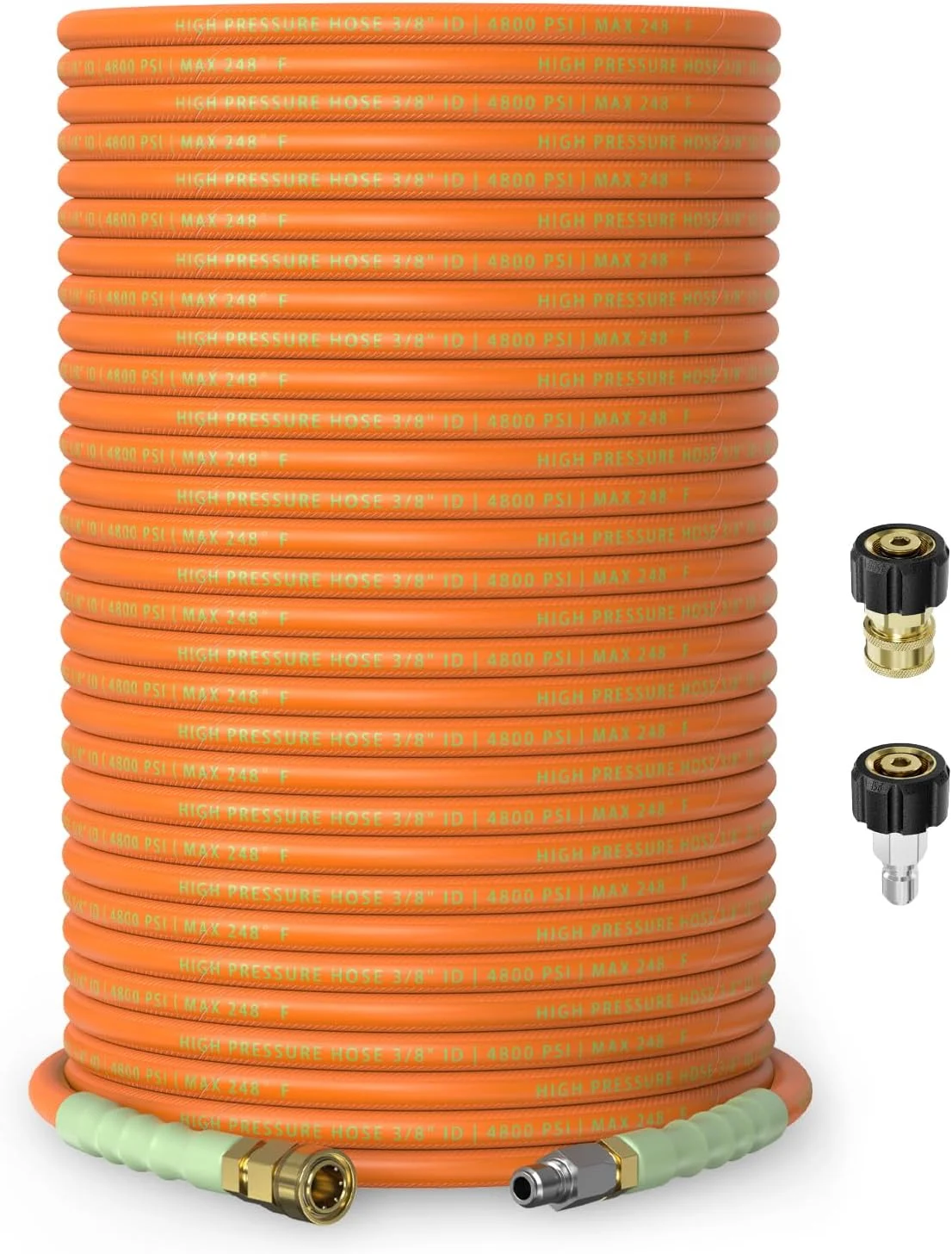 3/8 ID Pressure Washer Hose 50 ft, 4800 PSI Steel-Braided & Durable, Power Washer Hose with Swivel Quick - Image 7