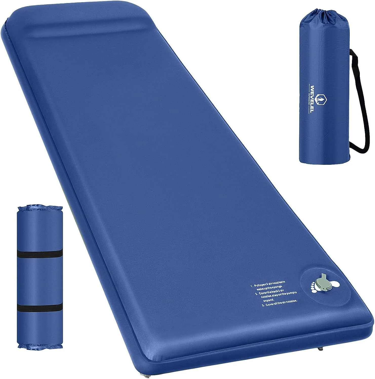 Memory Sleeping Pad, 3.1 Ultra-Thick Foam Sleeping Mats for Camping, 9.5 R-Value Insulated Camping Mattress Pad