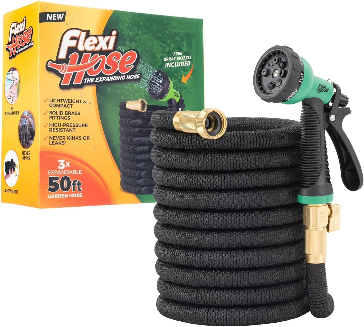 Hose Expandable Garden Hose with 8 Function Nozzle, 100FT, Lightweight Retractable Garden Hose - Image 4