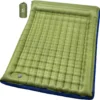 Double Sleeping Pad for Camping, 5.5 Ultra-Thick Camping Mattress with Pillow, Built-in Foot Pump