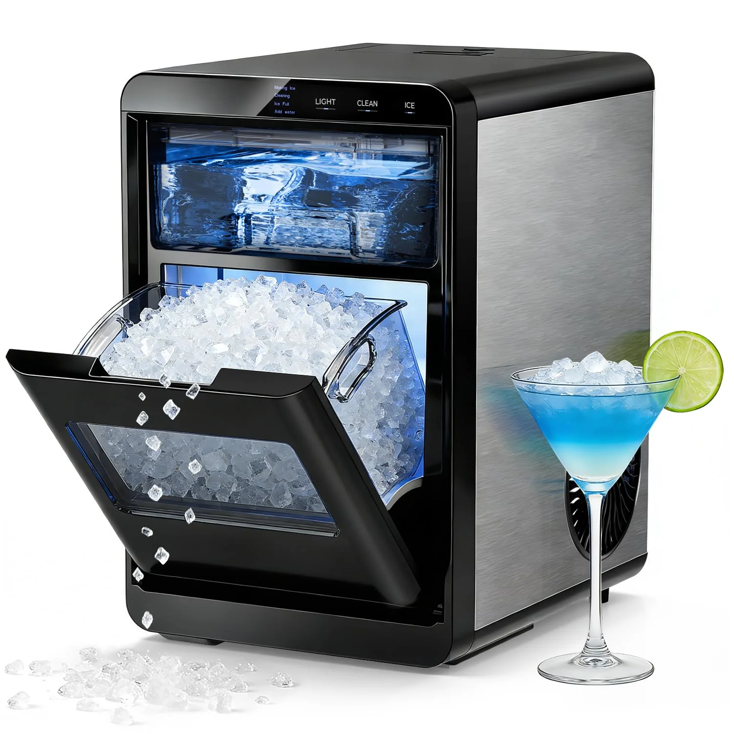 Ice Maker Machine, 8 Ice Cubes in 6 mins, 26lb/Day Ice with 2 Sizes- Portable Mini - Image 7