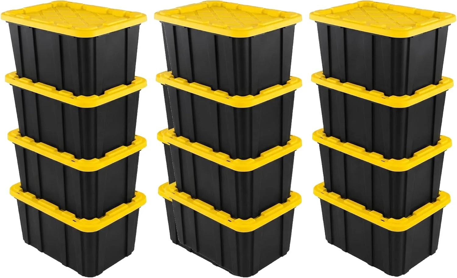 4-Pack 27 Gallon Industrial Storage Tote, Heavy-Duty Plastic Bins - Image 5