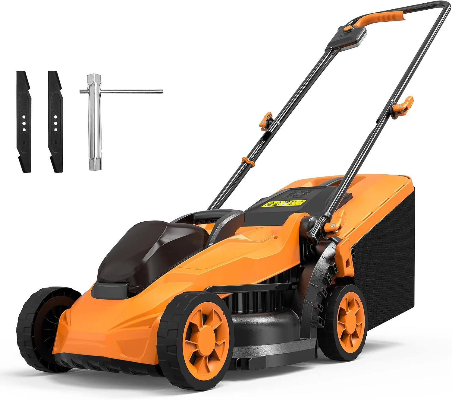Cordless Lawn Mower (No Battery) Compatible with Dewalt 2 * 20VMax Battery, 18 Electric Lawn Mower with 6 Heights - For Lawn Care - Image 2
