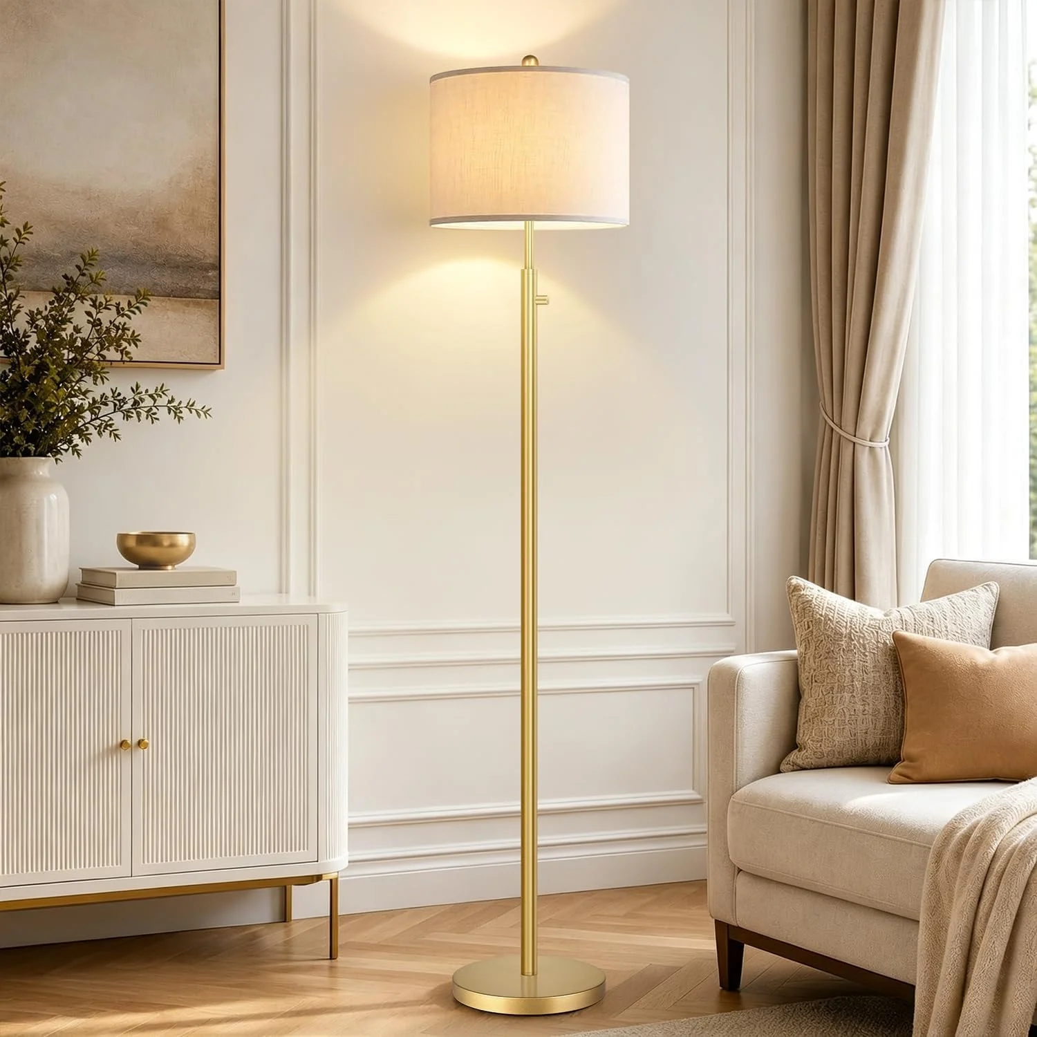 Dimmable Gold Floor Lamp - Image 6