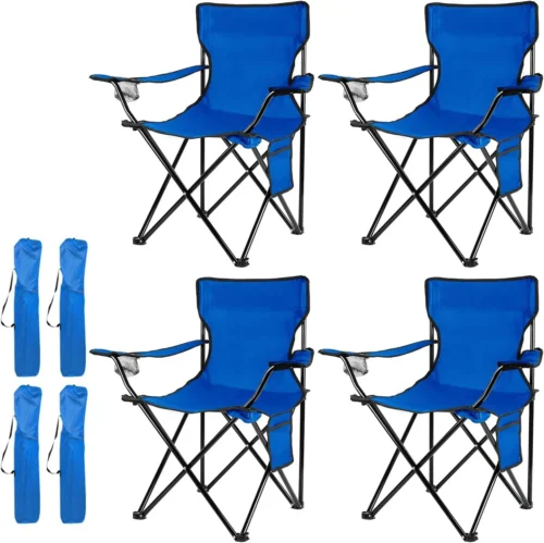 Alternative view of century 4Pack Folding Camping Chairs, Portable for Beach, Lawn, Yard