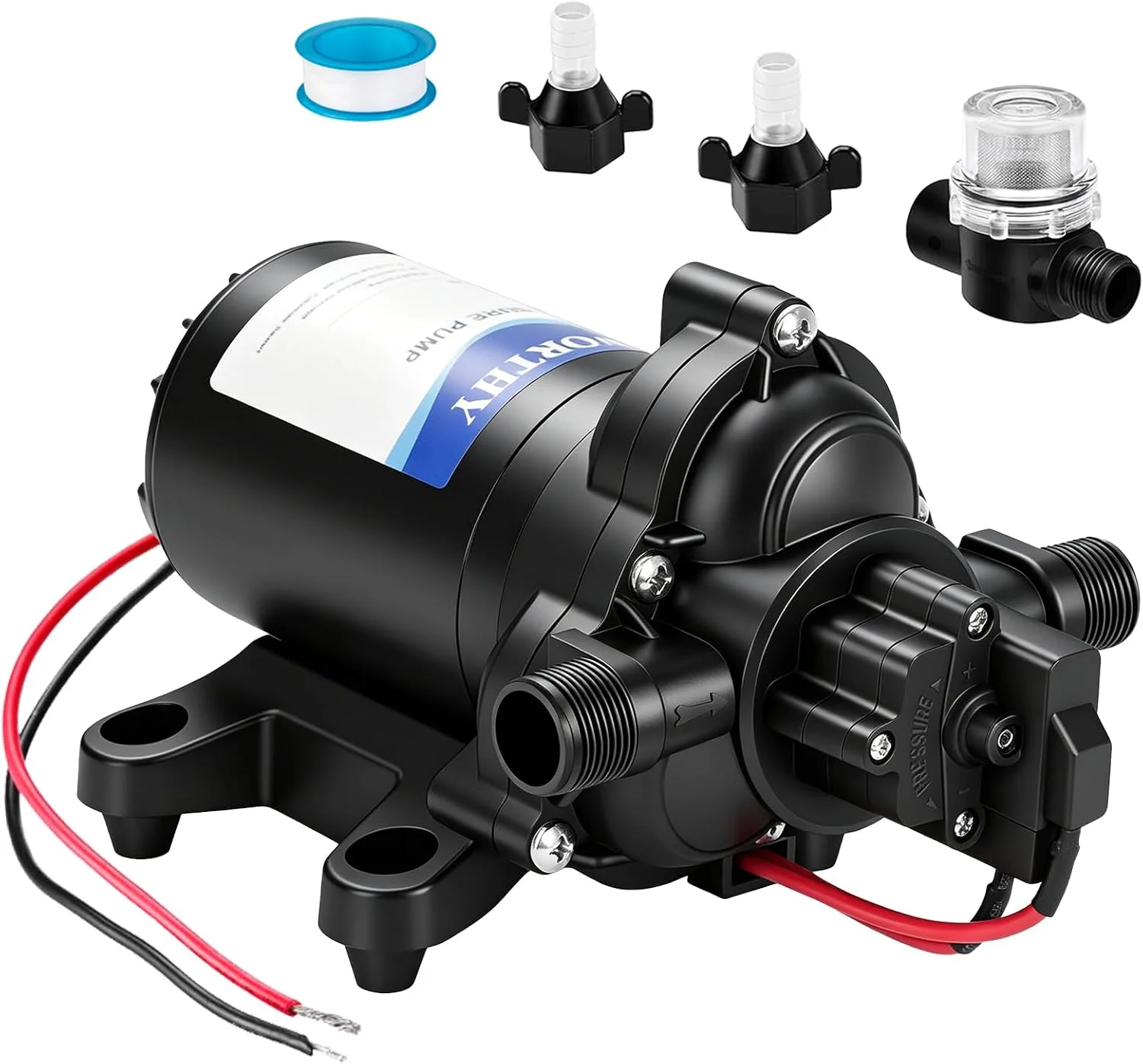 33-Series Industrial Water Pressure Pump 110V AC 4.0GPM 50PSI RV Fresh Water Diaphragm Pump include Garden - Image 7