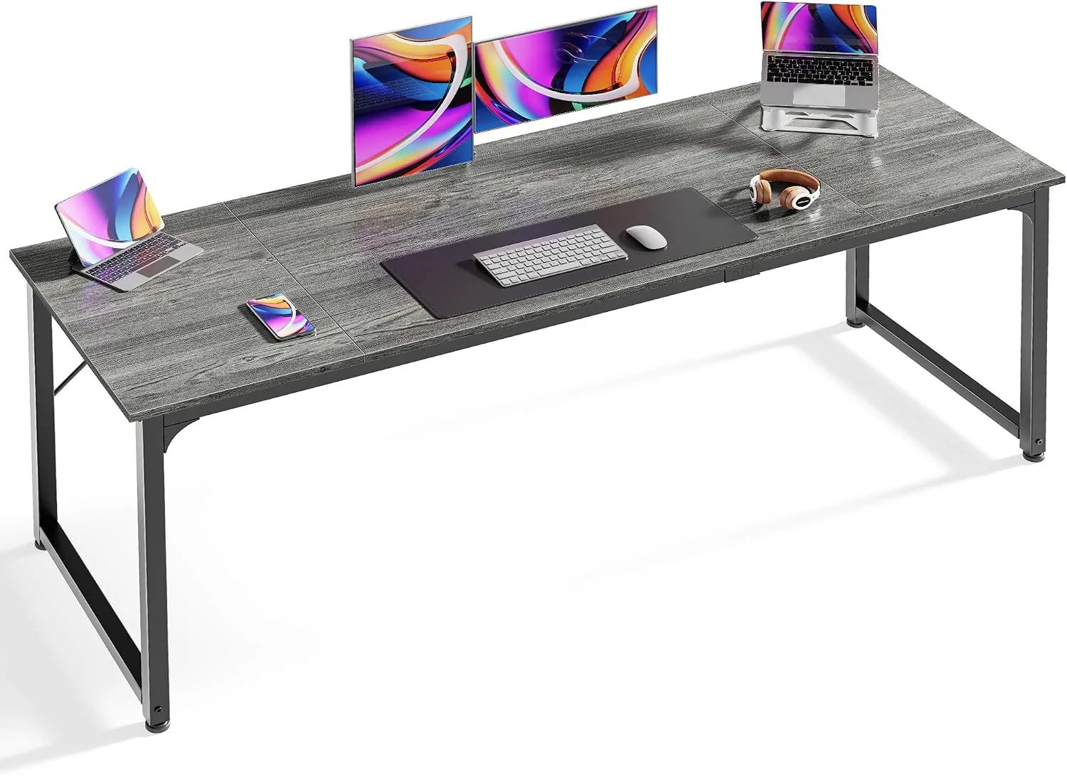 Computer Desk, 55 Inch Home Office Desk - Image 11