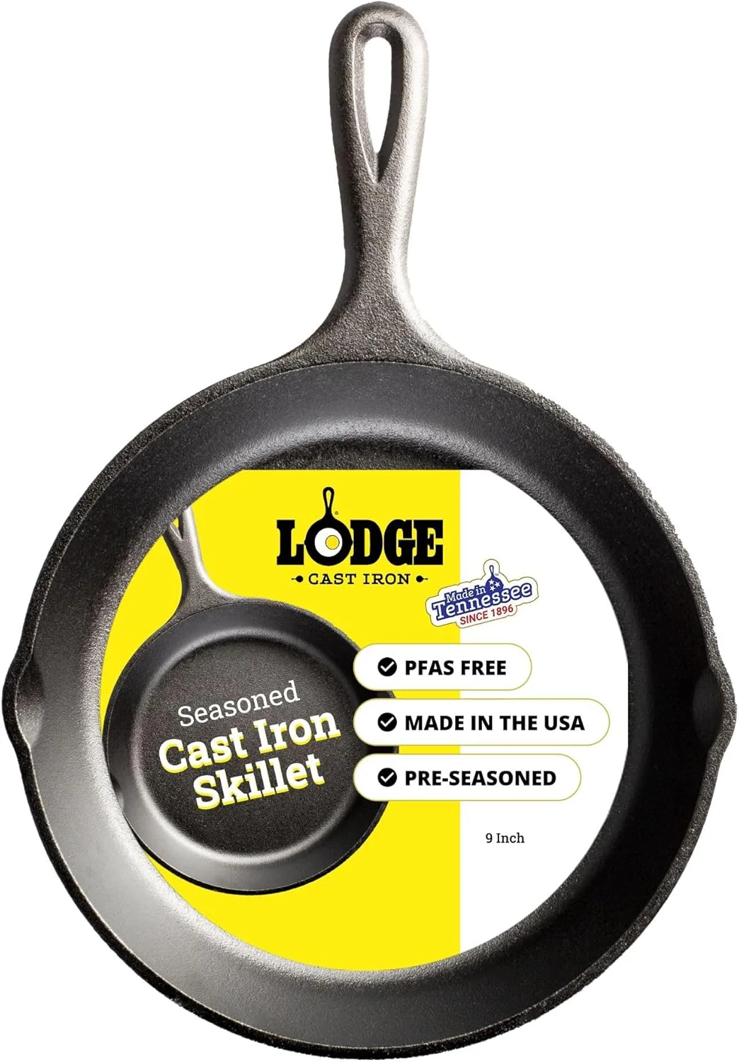 Seasoned Cast Iron Skillet Set 8, 10.25 & 12 Inches - Image 9
