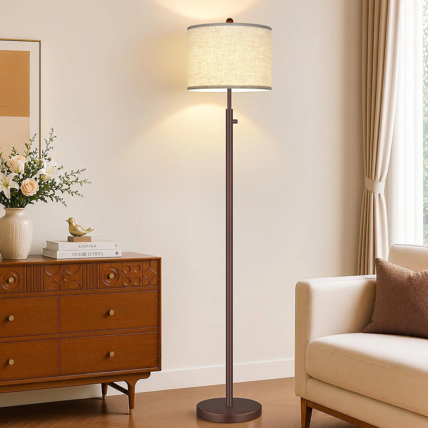 Dimmable Gold Floor Lamp - Image 2