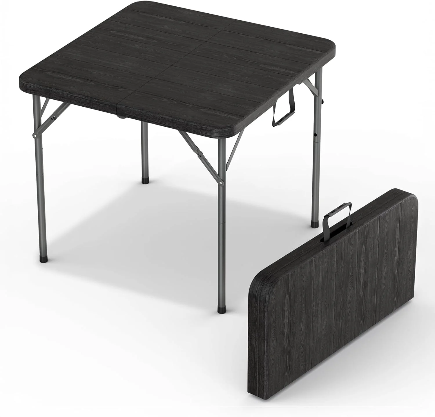 Modern Space 8 Feet Foldable Table with Built in Handle & Steel Legs, Heavy Duty Portable - Image 6