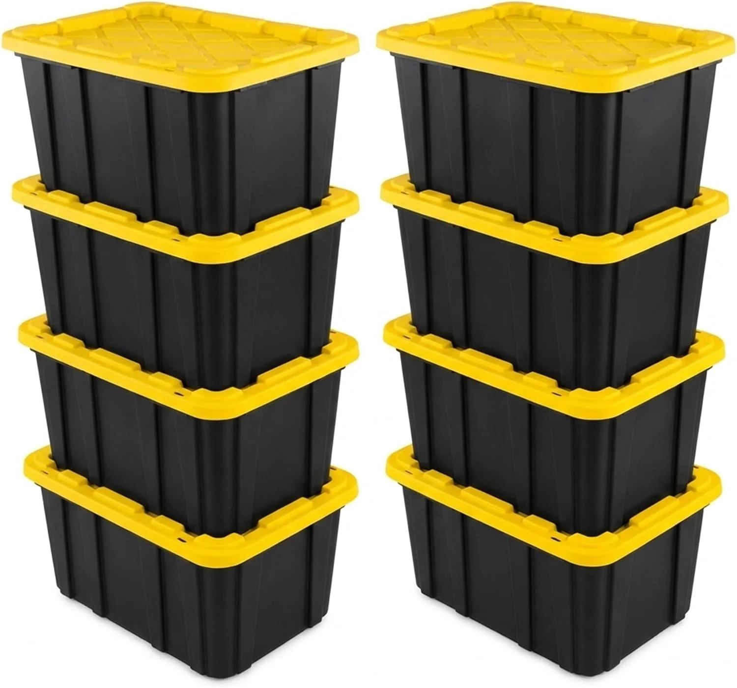 4-Pack 27 Gallon Industrial Storage Tote, Heavy-Duty Plastic Bins - Image 14