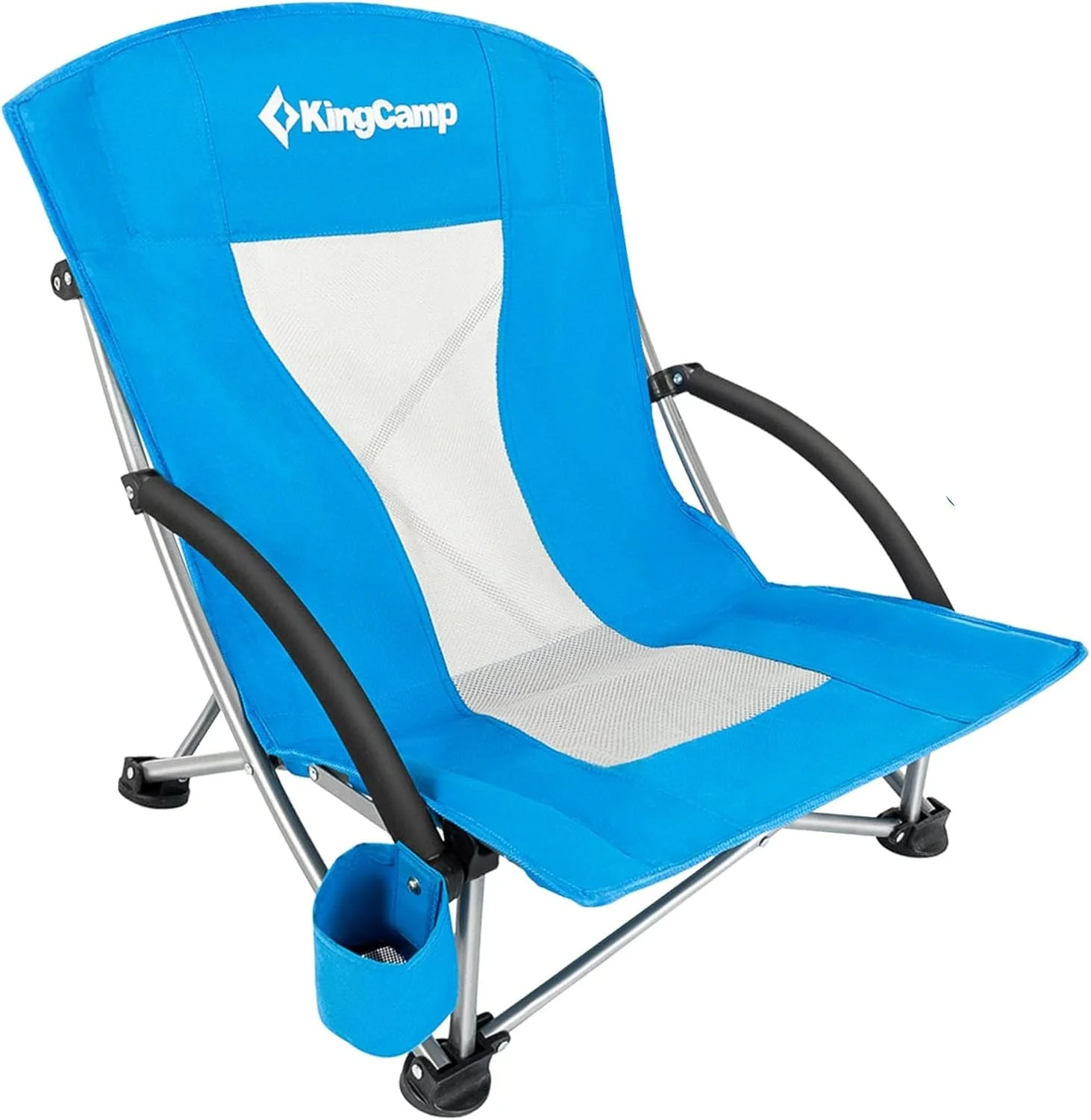 Low Beach Chairs 2 Pack, Folding Portable Chair for Adults lightweight Extra Wide Ergonomic High Back Seat - Image 14