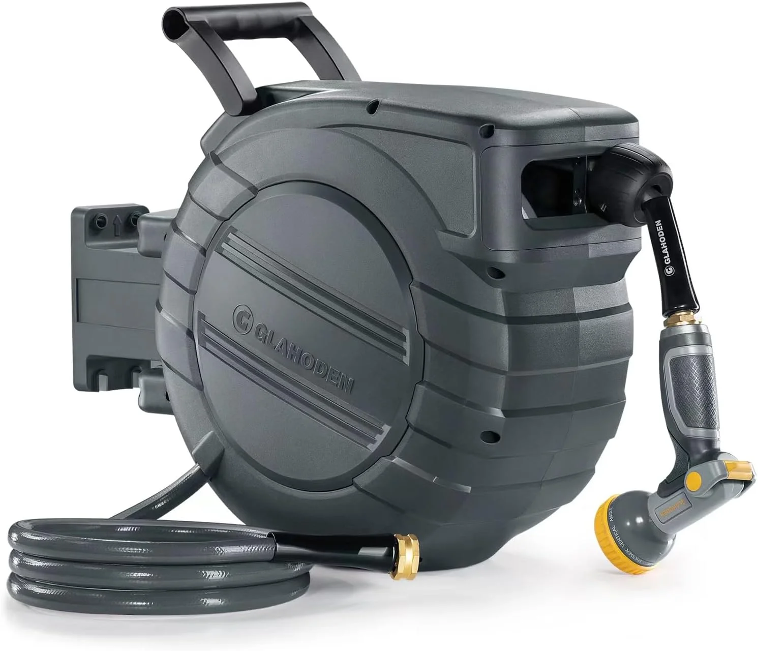 Retractable Garden Hose Reel 5/8 in x 100 ft Upgraded UV Resistant Heavy Duty Automatic Hose Reel Wall Mount - Image 3