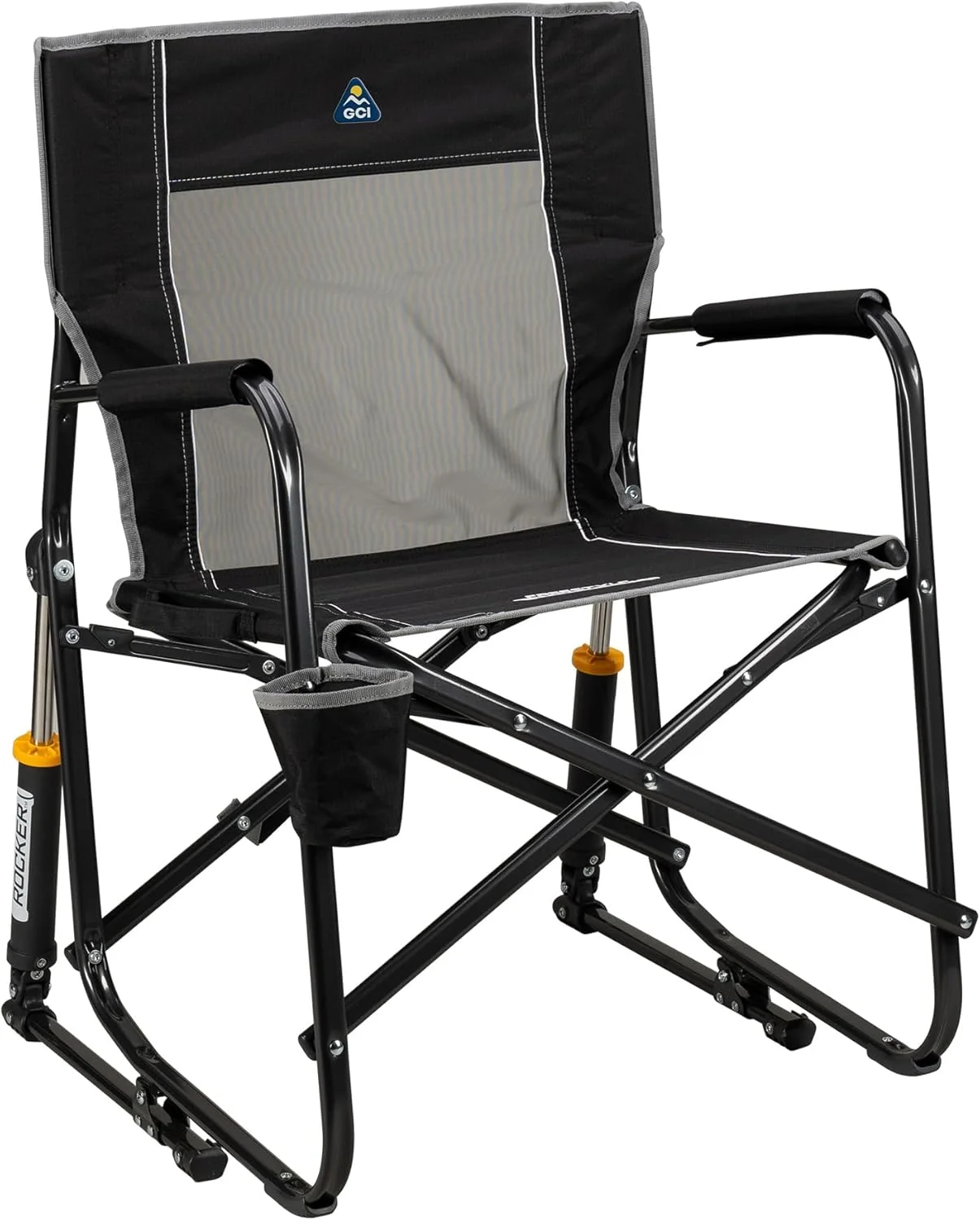Outdoor Freestyle Rocker Camping Chair - Black - Image 6