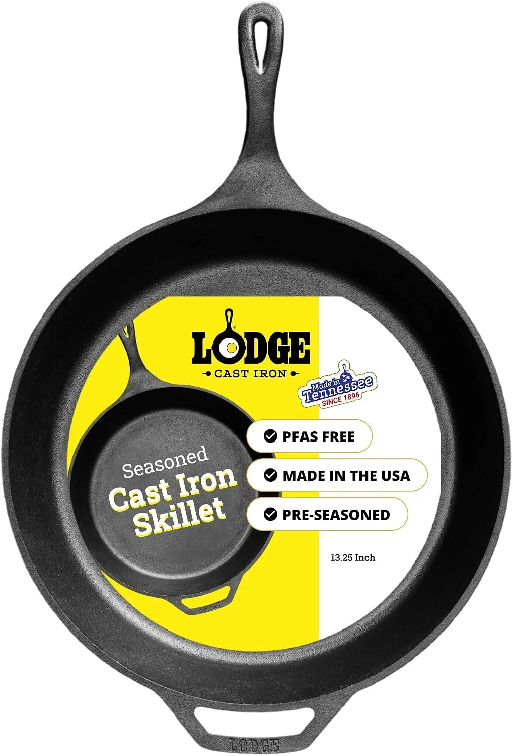 Seasoned Cast Iron Skillet Set 8, 10.25 & 12 Inches - Image 5