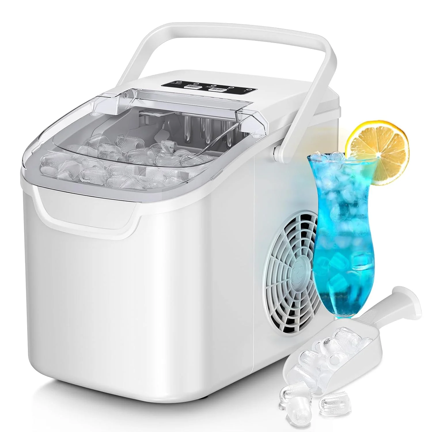 Ice Maker Machine, 8 Ice Cubes in 6 mins, 26lb/Day Ice with 2 Sizes- Portable Mini - Image 5