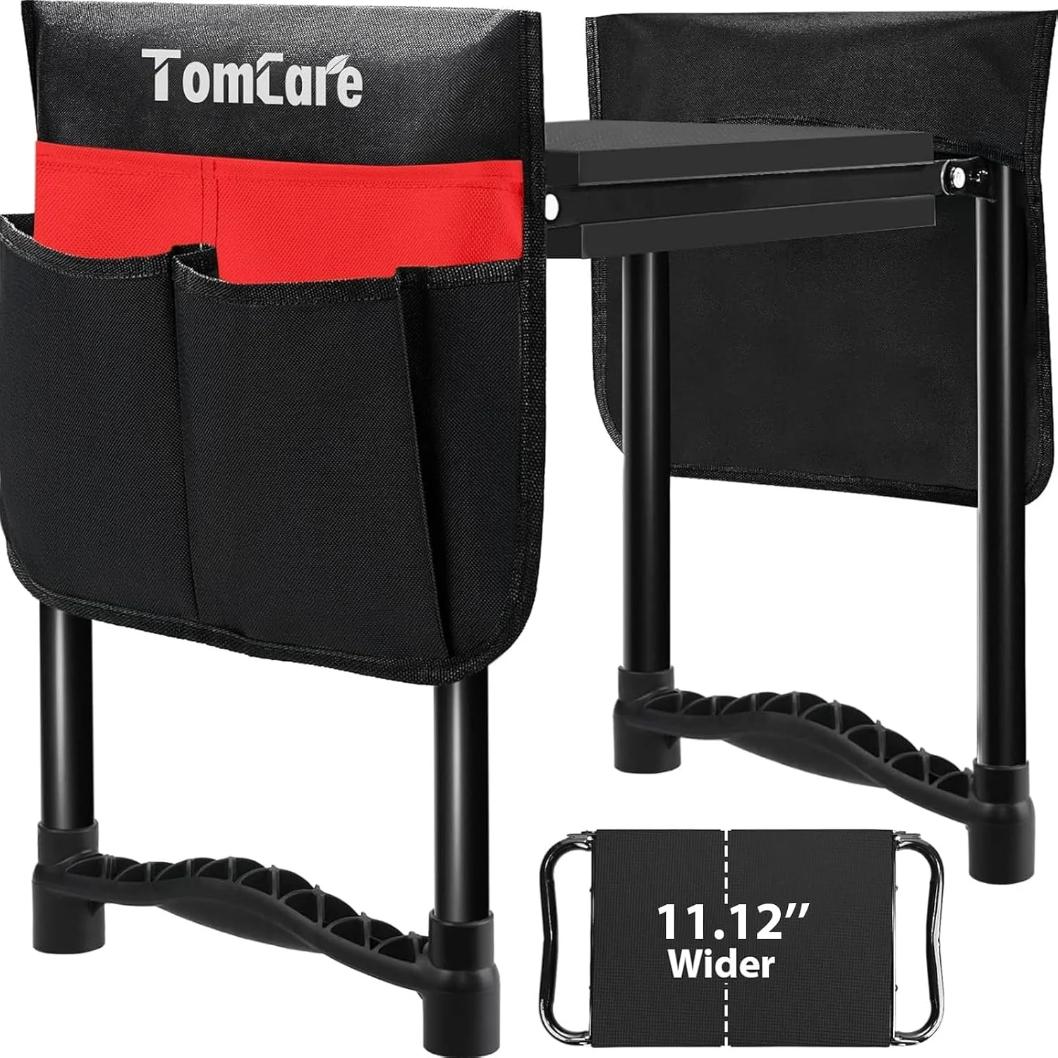 Garden Kneeler and Seat 11.12?? Wider Larger Soft Kneeling Pad Garden Bench with 2 Large Tool Pouches Heavy Duty - Image 3
