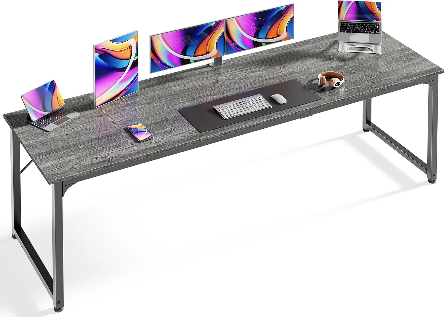 Computer Desk, 55 Inch Home Office Desk - Image 28