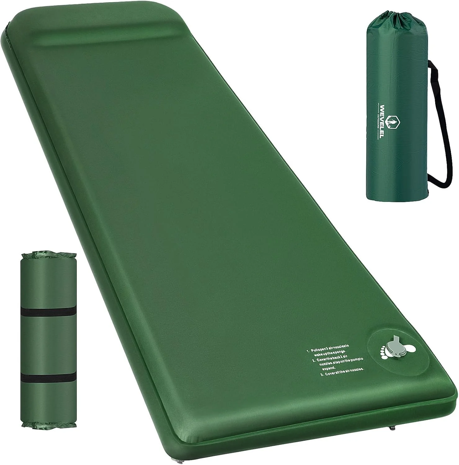 Memory Sleeping Pad, 3.1 Ultra-Thick Foam Sleeping Mats for Camping, 9.5 R-Value Insulated Camping Mattress Pad - Image 3