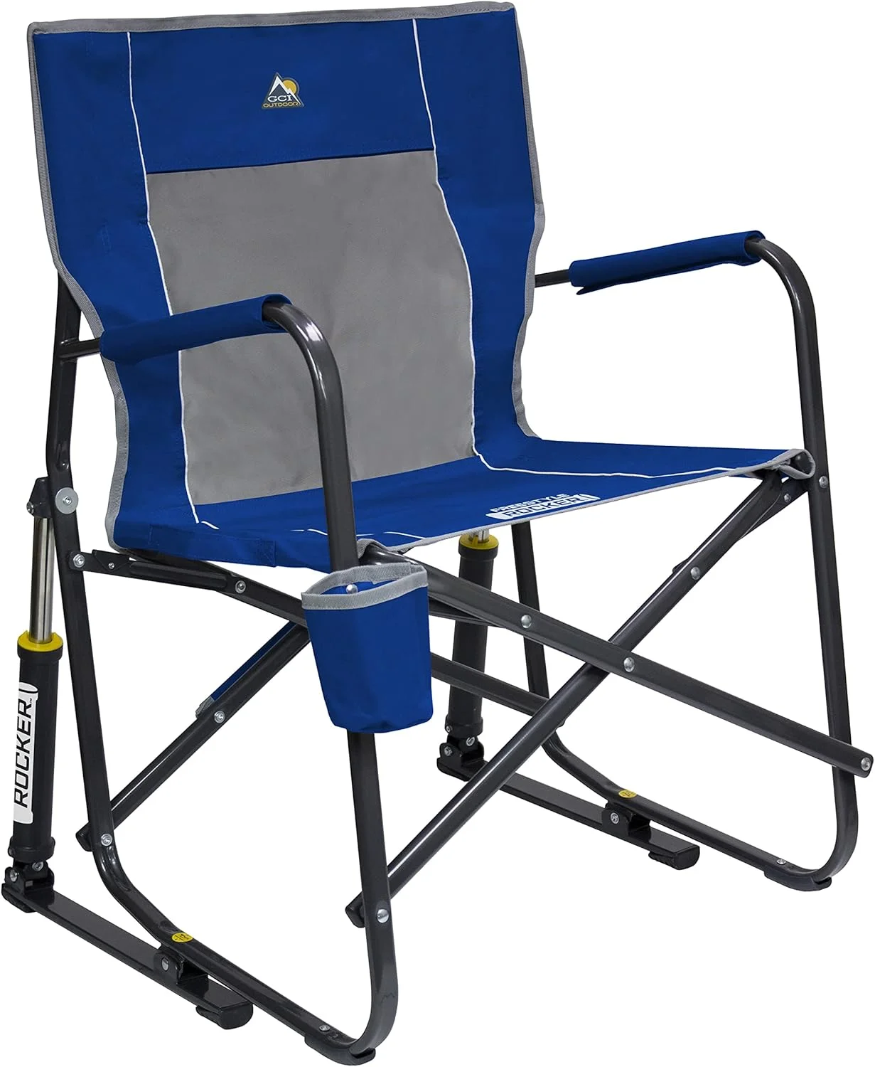 Outdoor Freestyle Rocker Camping Chair - Black - Image 12