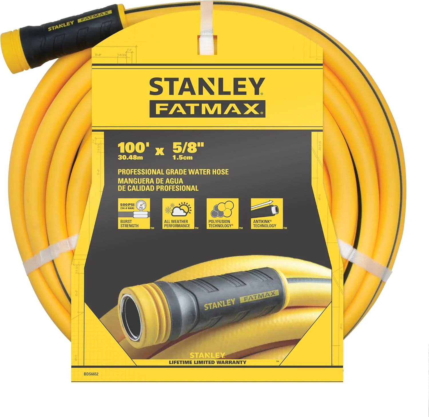 BDS6651 Fatmax Professional Grade Water Hose, 75' x 5/8 - Image 2