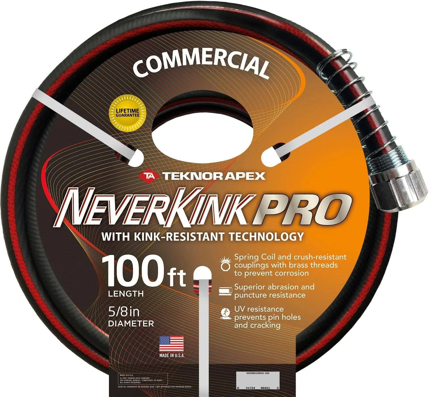 4001-100 Garden Hose, 5/8 x 100', Gray - Image 5