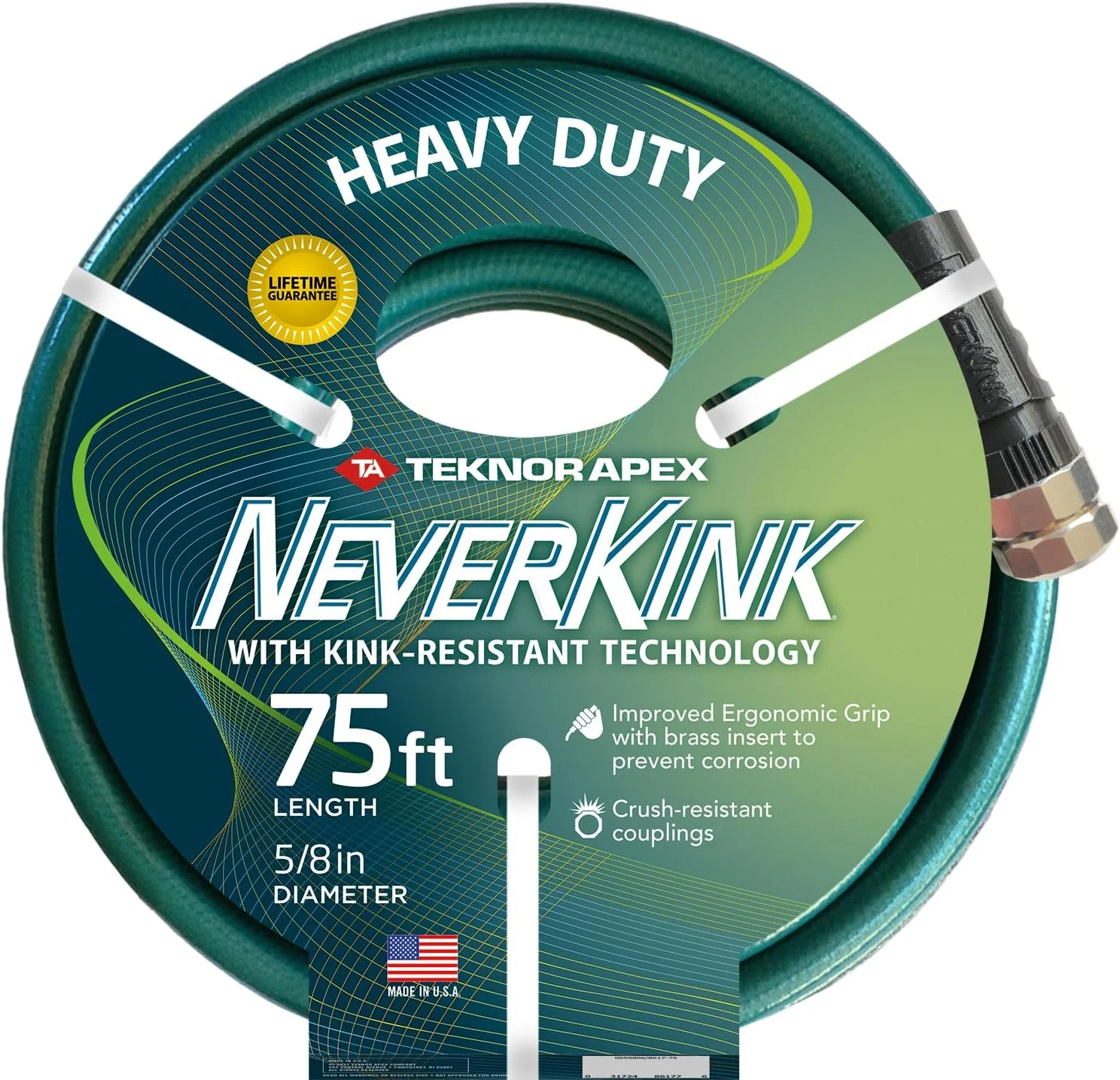 4001-100 Garden Hose, 5/8 x 100', Gray - Image 6