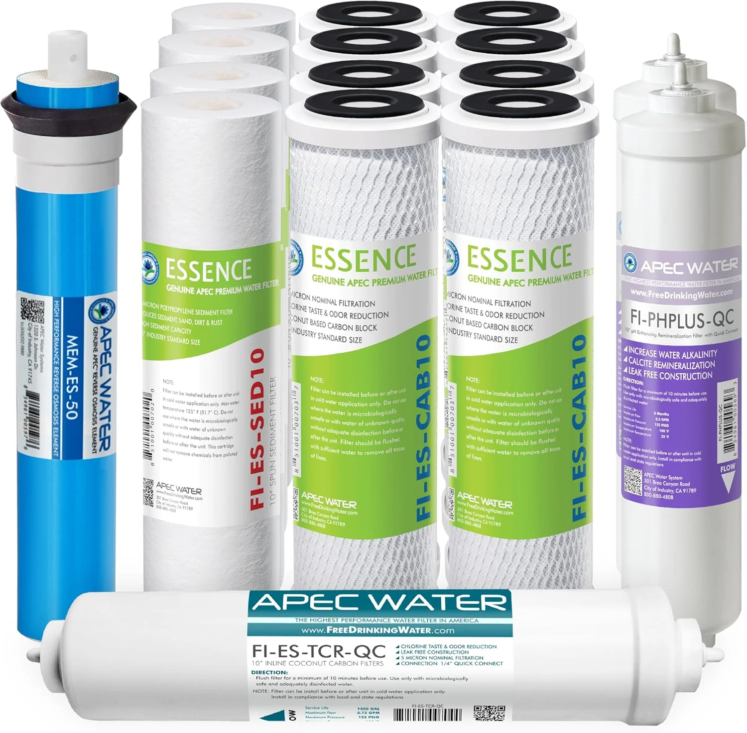 Water FILTER-MAX-ES50 Reverse Osmosis Filter Replacement Set, 50 GPD - For Home Projects - Image 6