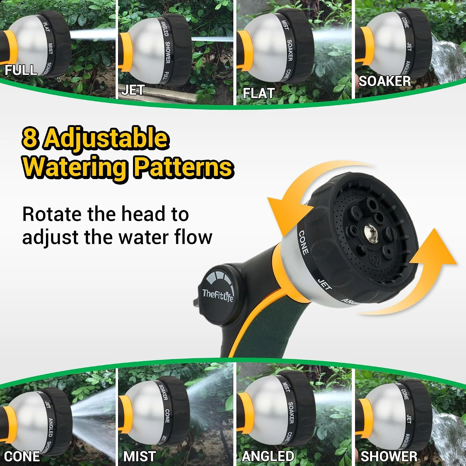 Garden Hose 100 ft, Heavy Duty 100ft Non-Expandable Long Water Hose, 1/2 id x 100 Feet - Image 6