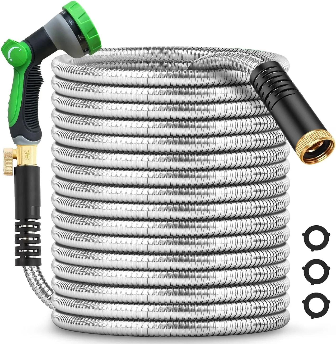 Duty Garden Hose 5/8 Inch x 200ft, Kink Resistant Lightweight Hybrid Hose - Image 2