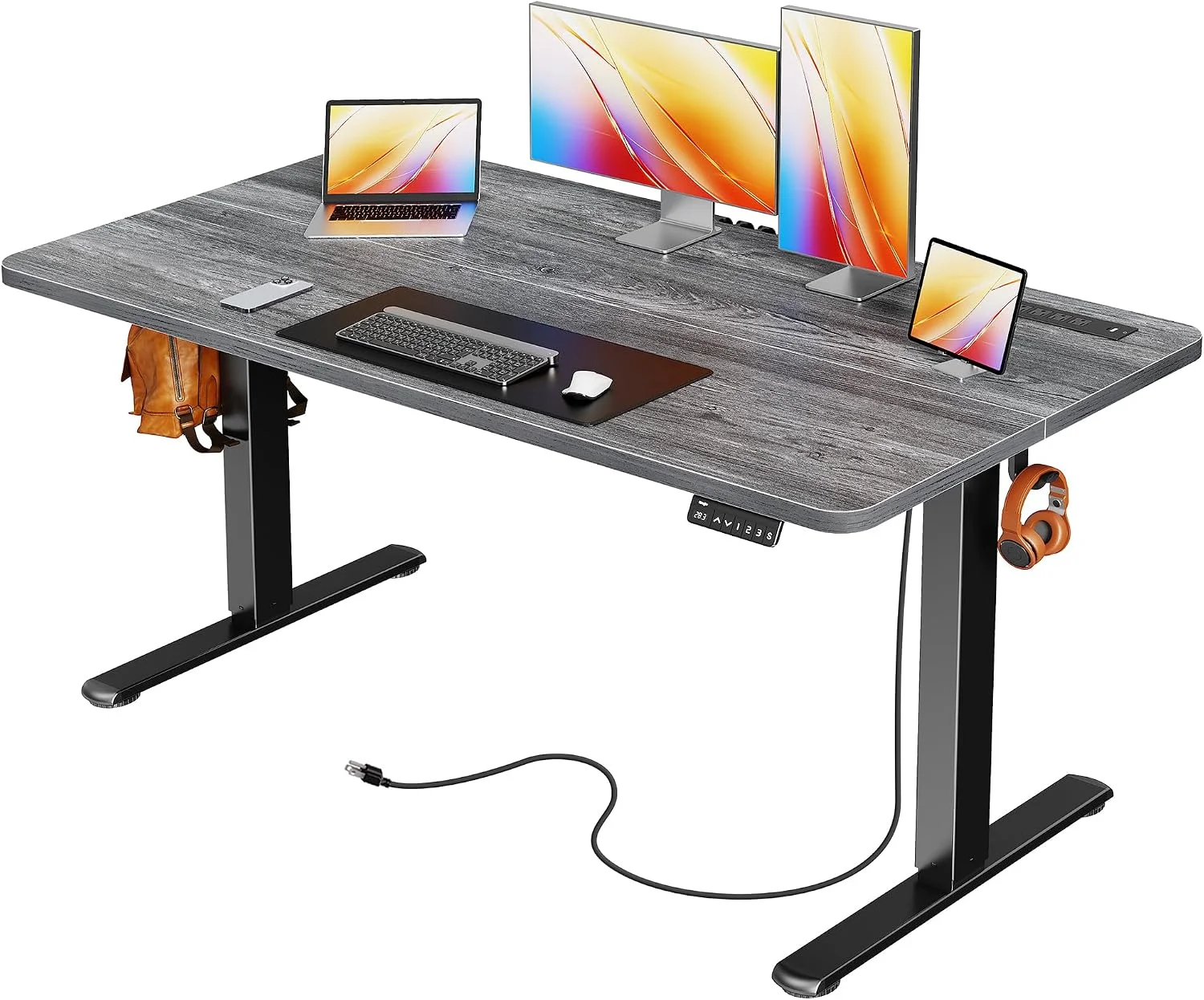 Electric Standing Desk with Power Outlets and USB-C Port, 47 X 24 Inch Height Adjustable Desk - Image 18