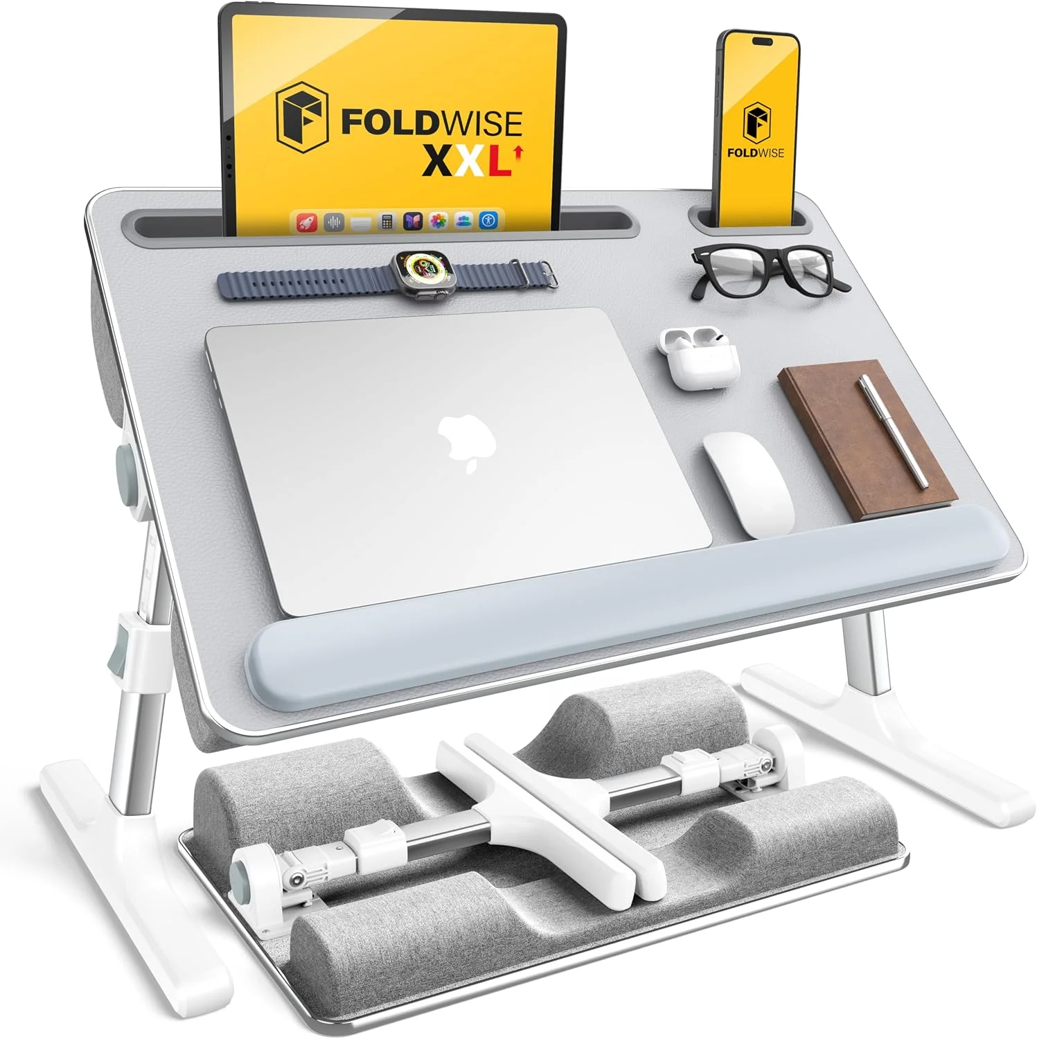 2-in-1 Lap & Bed Desk with Soft Cushions, Adjustable Height & Angle - Image 2