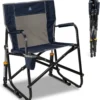 Outdoor Freestyle Rocker Camping Chair - Black