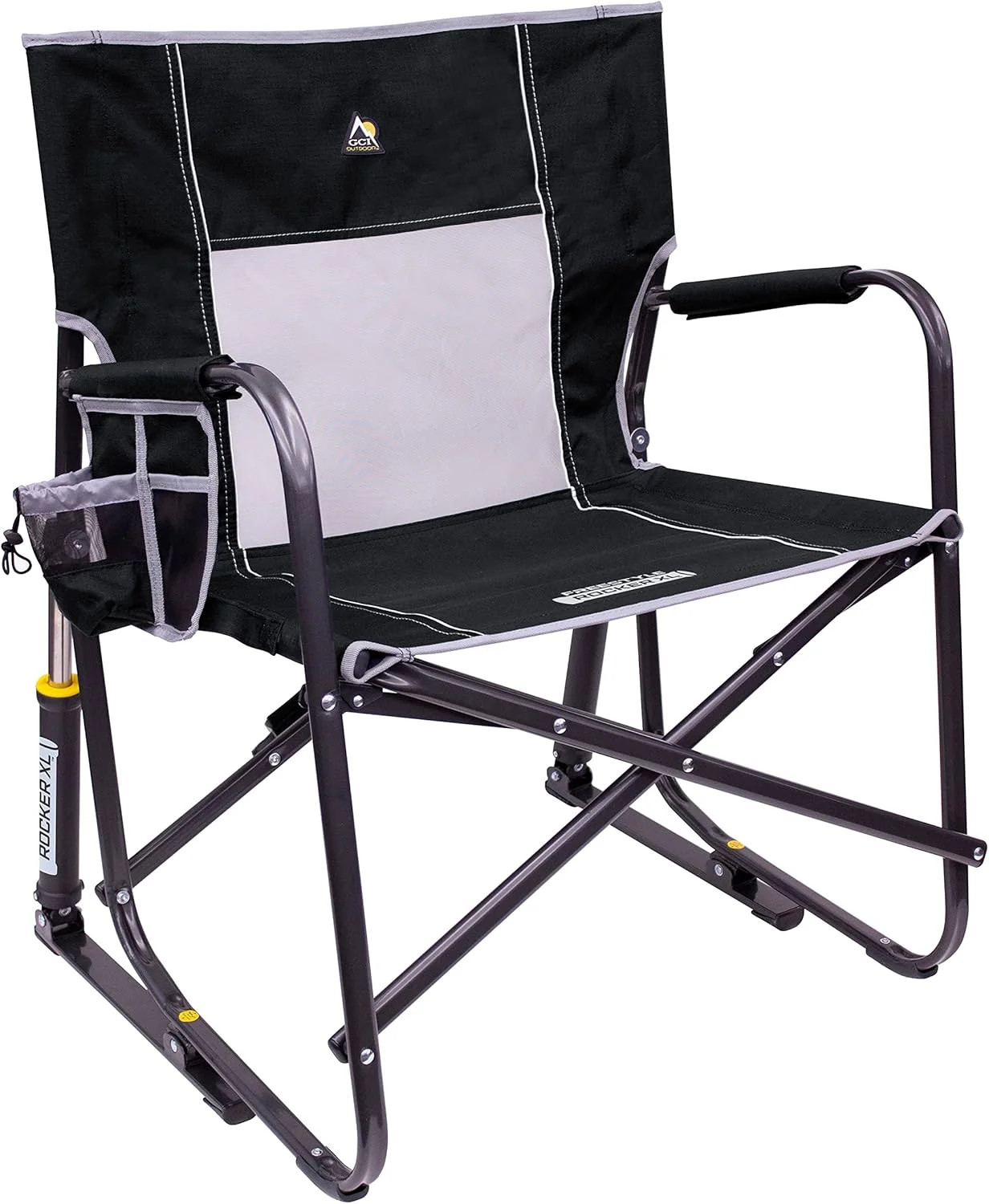 Outdoor Freestyle Rocker Camping Chair - Black - Image 2