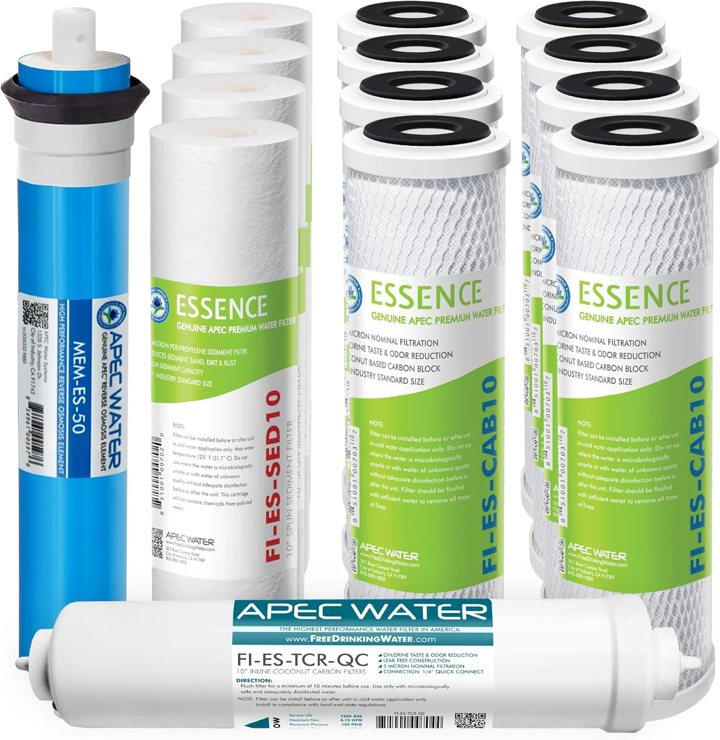 Water FILTER-MAX-ES50 Reverse Osmosis Filter Replacement Set, 50 GPD - For Home Projects - Image 8