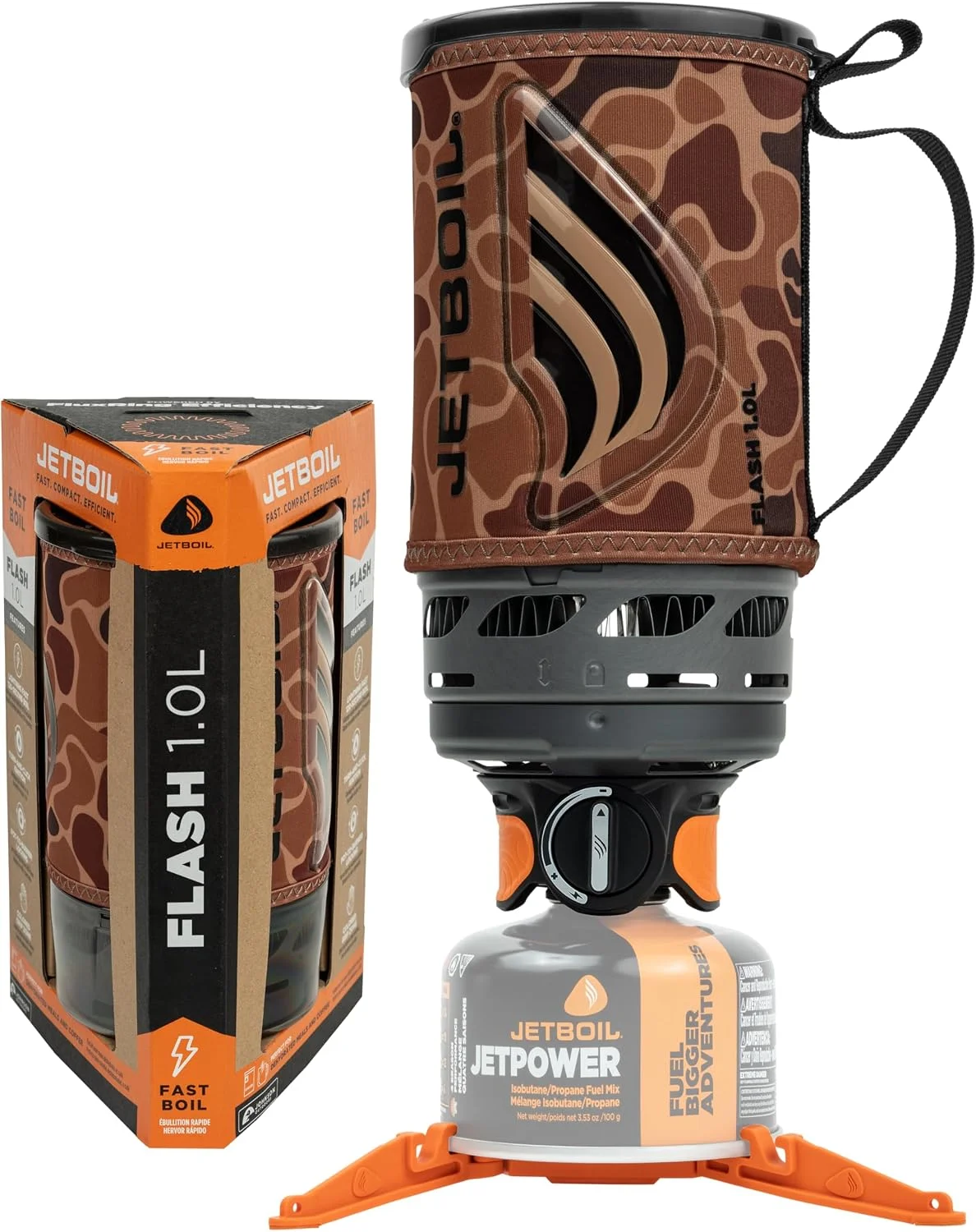 Flash Portable Fast Boil Stove for Camping and Backpacking with 1-Step Auto Ignition, Propane/Isobutane Burner - Image 3