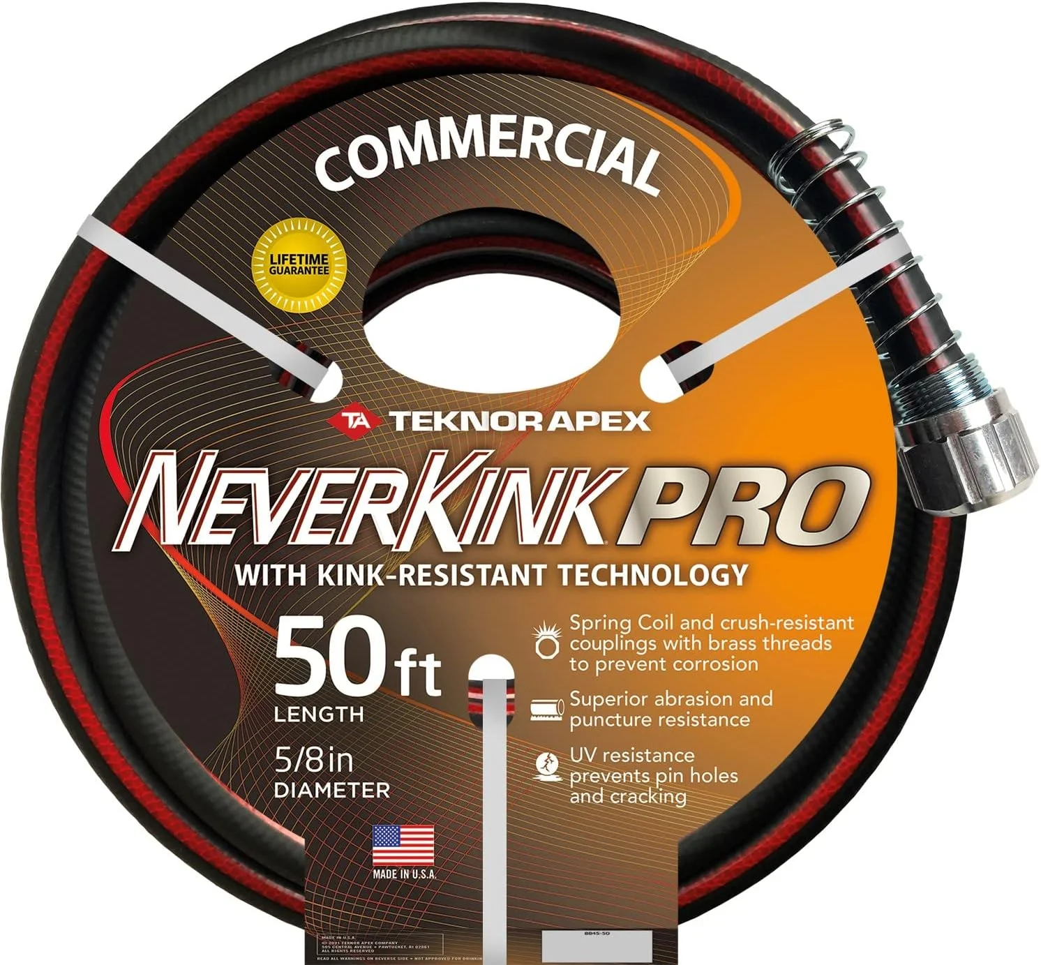 4001-100 Garden Hose, 5/8 x 100', Gray - Image 9