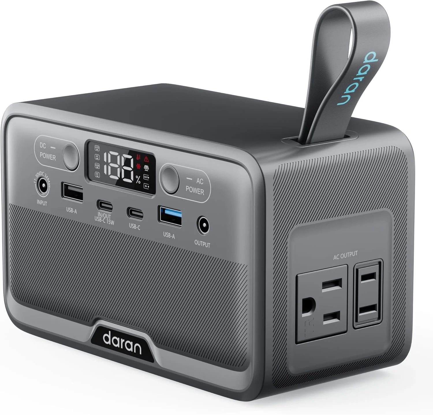 Portable Power Station 89.6Wh LiFePO4 Battery 100W(200W Peak) Solar Power Bank, Portable Charger Small Generator