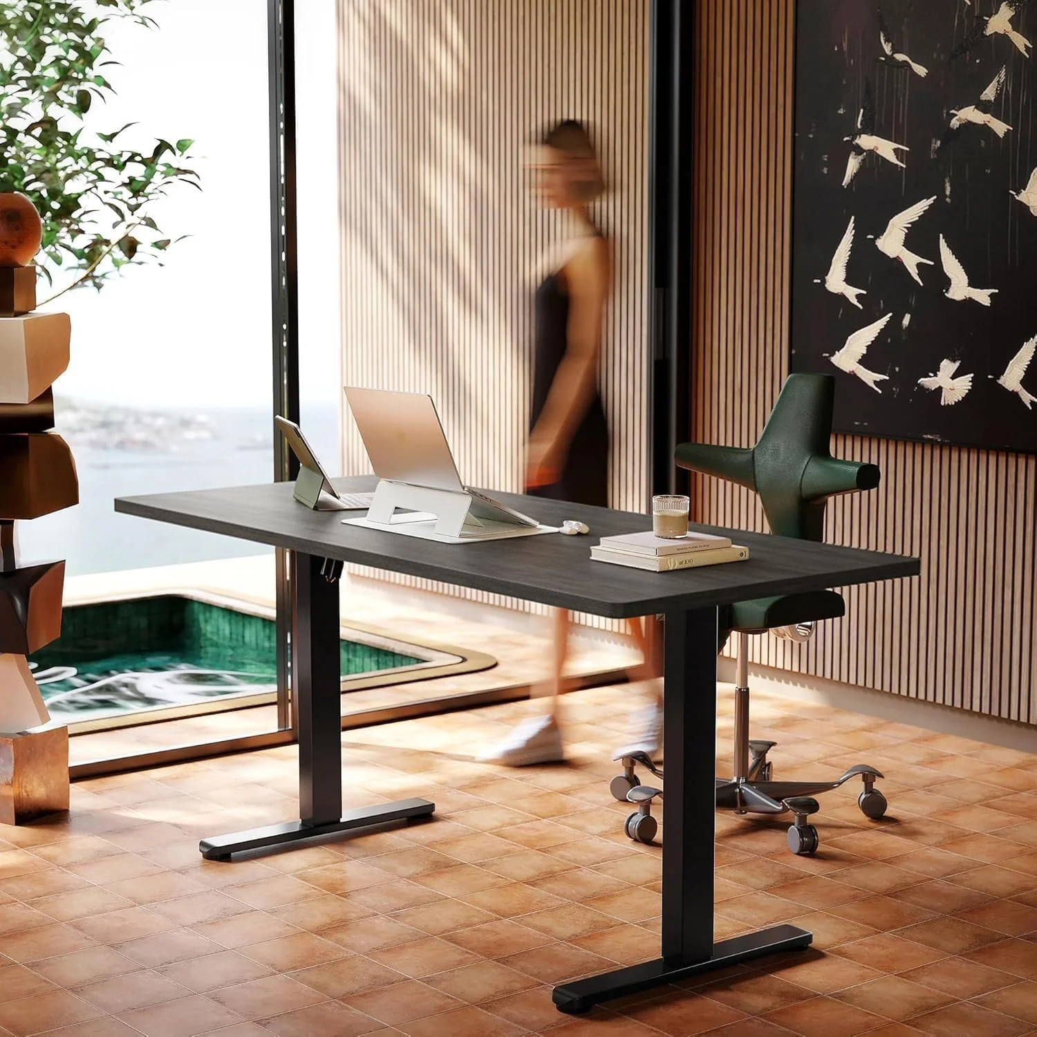 32 Small Electric Standing Desk Adjustable Height, 4 Memory Height Settings - Image 21