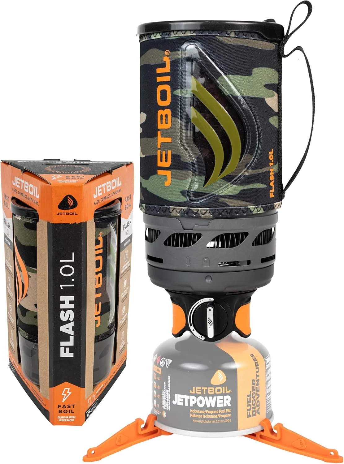 Flash Portable Fast Boil Stove for Camping and Backpacking with 1-Step Auto Ignition, Propane/Isobutane Burner - Image 5