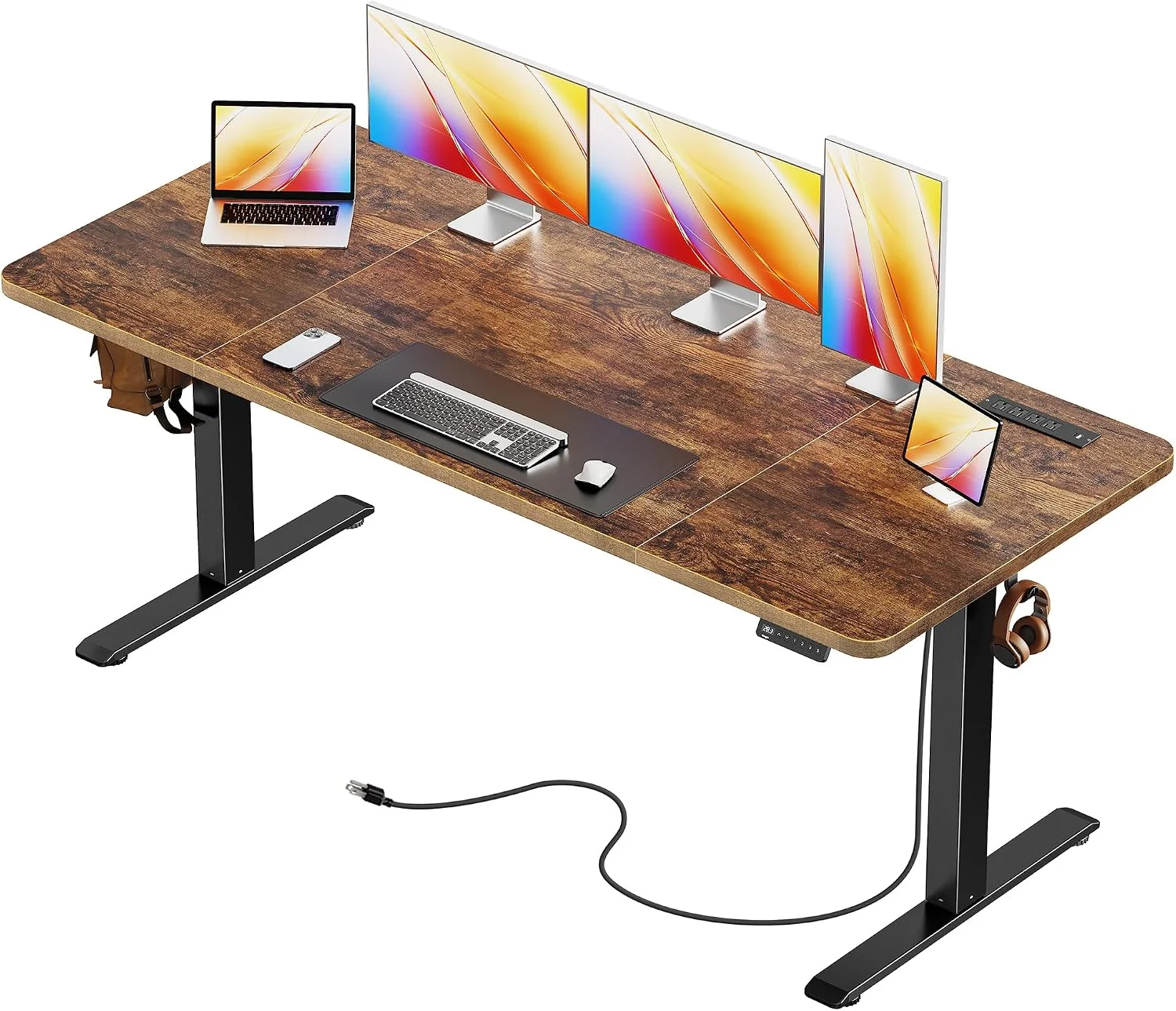 Electric Standing Desk with Power Outlets and USB-C Port, 47 X 24 Inch Height Adjustable Desk - Image 19