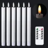 Flameless Floating Candles Wand Halloween Decorations White 22pcs