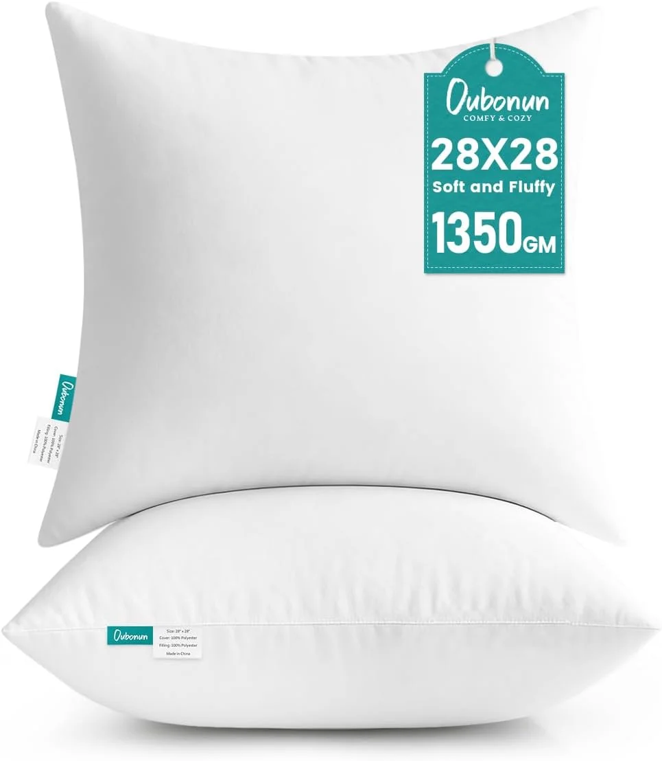 Oubonun 18 x 18 Throw Pillow Inserts (Pack of 2) - Image 2