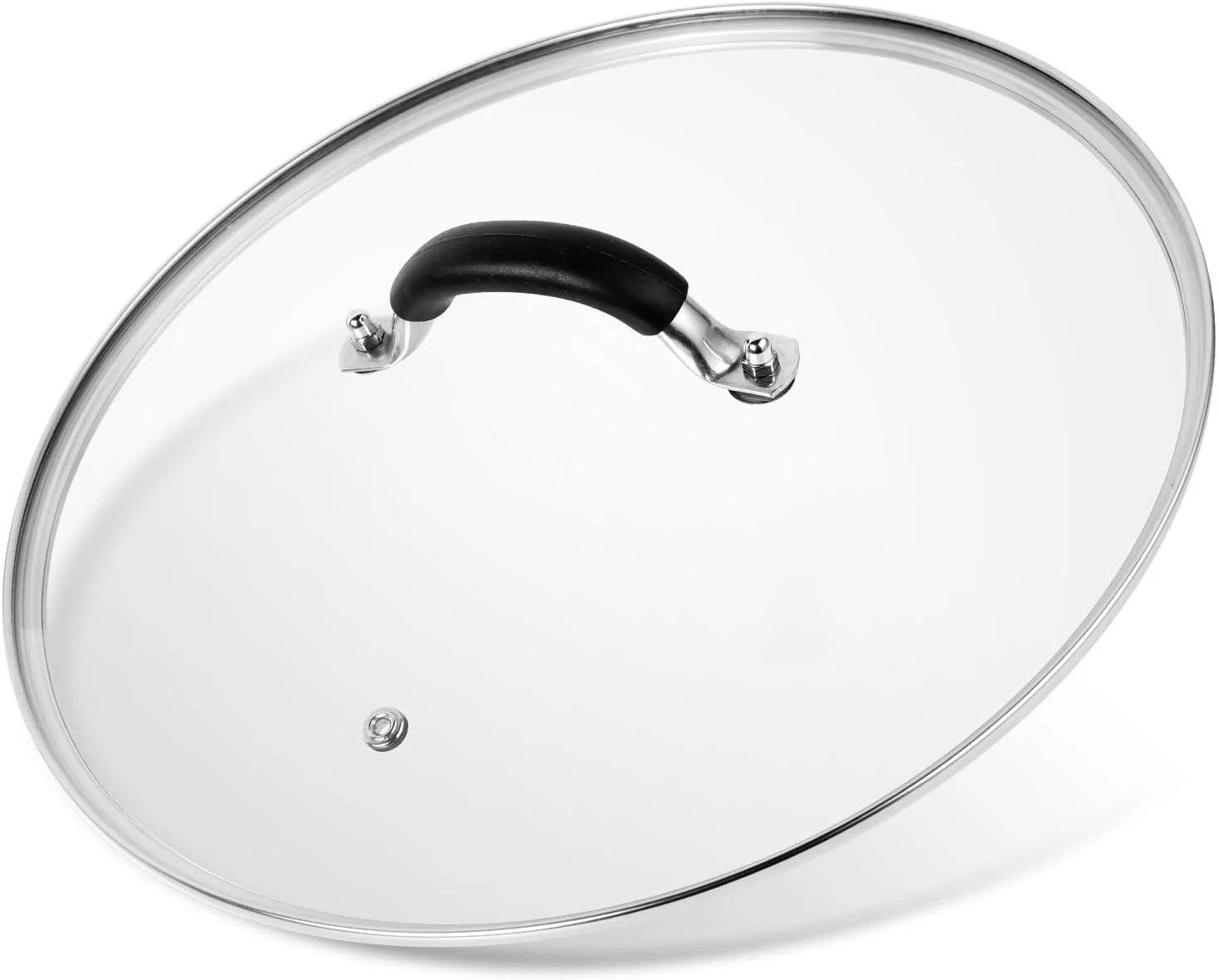 12 Inch Pan Lid - Glass Lid with Stainless Steel Handle for Frying Pan and Pots (12 Lid) - Image 2