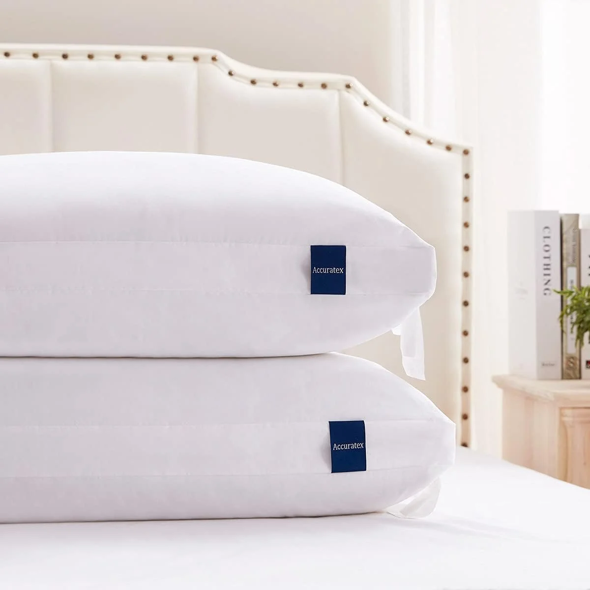 ACCURATEX King Size Pillows 2 Pack, Hybrid Adjustable Memory Foam Pillow - Image 3
